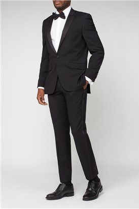 Black Peak Lapel Dinner Suit Jacket