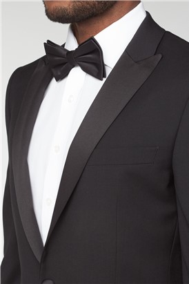 Black Peak Lapel Dinner Suit Jacket