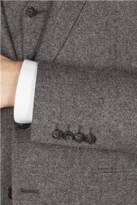 Stvdio Grey Textured Ivy League Suit Jacket