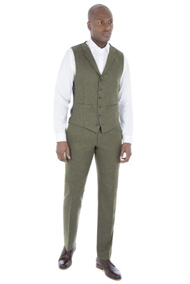  Green Check Waistcoat