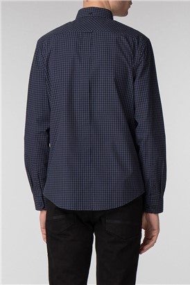  Long Sleeve Grey Gingham Shirt