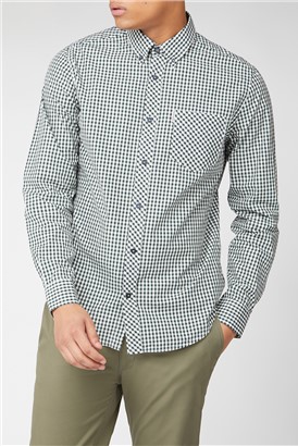  Long Sleeve Green Gingham Shirt