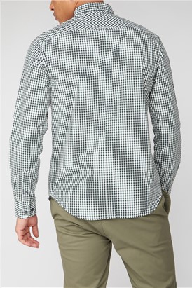  Long Sleeve Green Gingham Shirt