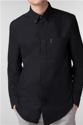  Black Long Sleeve Oxford Shirt