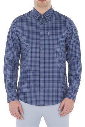  Long Sleeve Blue Gingham Shirt