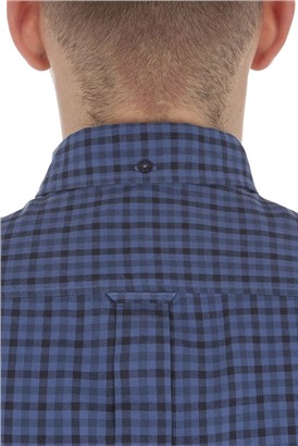  Long Sleeve Blue Gingham Shirt