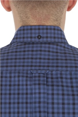  Blue Short Sleeve Gingham Shirt