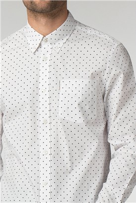  White Polka Dot Shirt