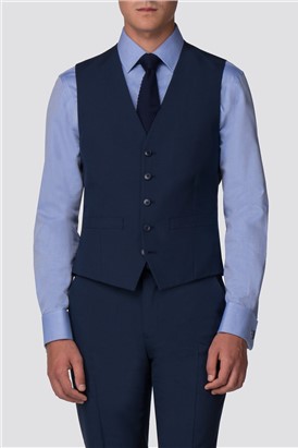  Blue Regular Fit Waistcoat