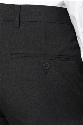  Slim Fit Charcoal Suit Trousers