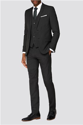  Slim Fit Charcoal Suit Trousers