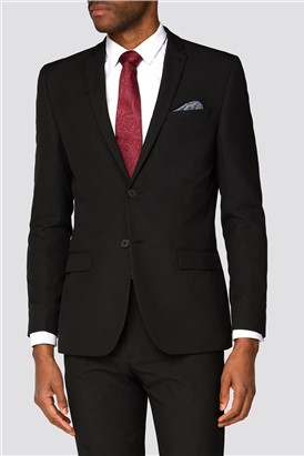 Branded Black Slim Fit Suit Jacket