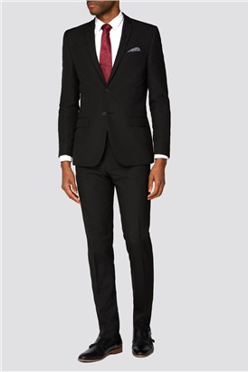 Branded Black Slim Fit Suit Jacket