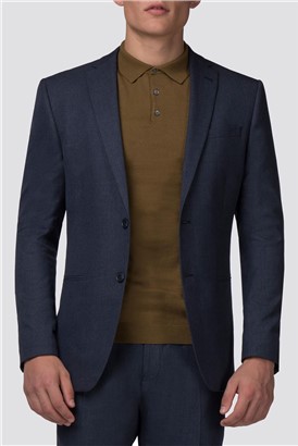 Slate Blue Jaspe Slim Fit Jacket