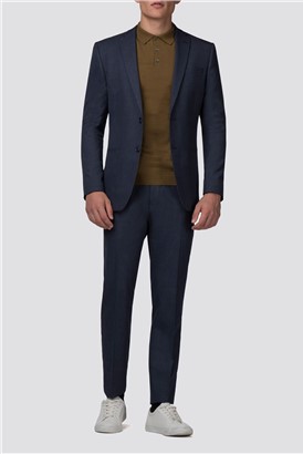 Slate Blue Jaspe Slim Fit Jacket