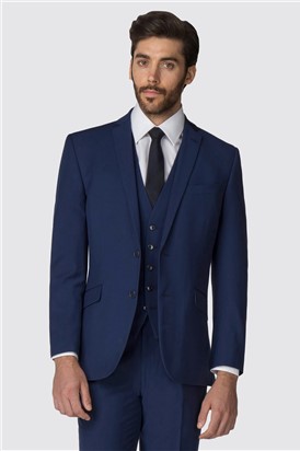  Tailored Fit Bright Blue Suit Jacket