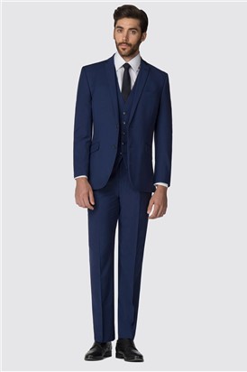  Tailored Fit Bright Blue Suit Jacket