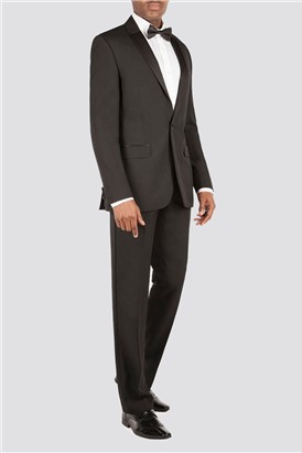  Tailored Fit Black Tuxedo Jacket