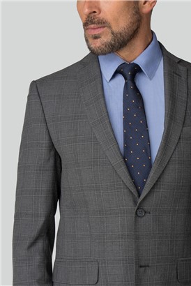  Charcoal Check Tailored Fit Jacket