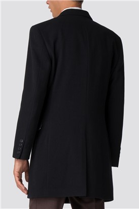  Navy Melton Overcoat