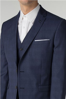  Sapphire Blue Check Camden Fit Jacket