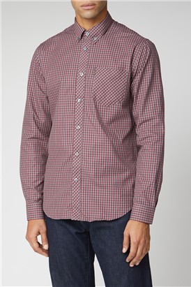  Long Sleeve Gingham Shirt