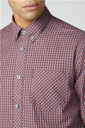  Long Sleeve Gingham Shirt