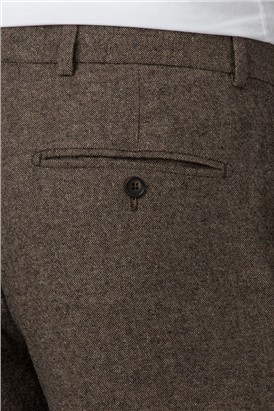  Brown Donegal Tailored Trouser