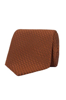 Stvdio Burnt Orange Irregular Textured Tie