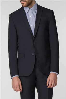  Navy Panama Tailored Fit Suit Jacket