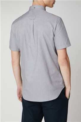  Light Grey Short Sleeved Oxford Shirt