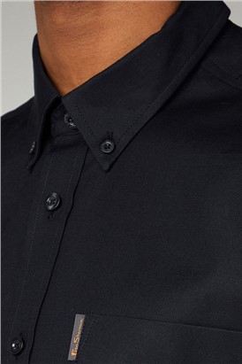  Black Short Sleeved Oxford Shirt