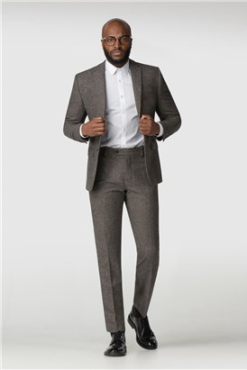 Stvdio Oatmeal Donegal Slim Fit Ivy League Suit Jacket