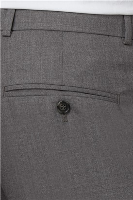  Tailored Fit Grey Plain Suit