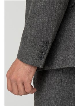  Charcoal Herringbone Jacket