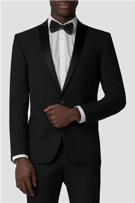 Branded Black Slim Fit Tuxedo Jacket