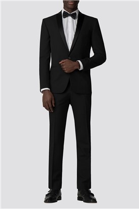 Branded Black Slim Fit Tuxedo Jacket