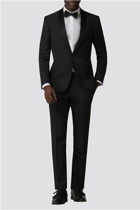 Branded Charcoal Slim Fit Tuxedo Jacket