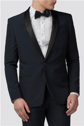 Branded Navy Slim Fit Tuxedo Jacket