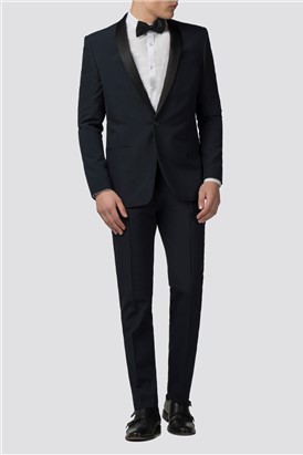 Branded Navy Slim Fit Tuxedo Jacket