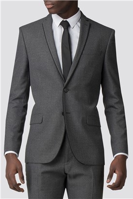  Slim Fit Charcoal Suit Jacket