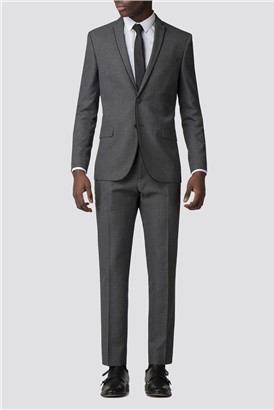  Slim Fit Charcoal Suit Jacket