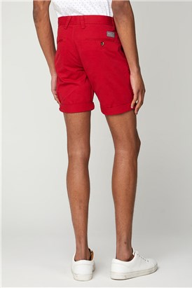  Men's Red Chino Shorts