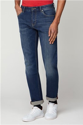  Stonewash Straight Fit Jean