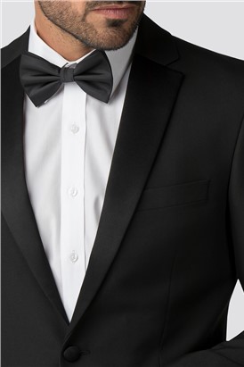  Black Regular Fit Tuxedo Jacket