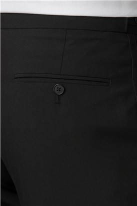  Black Regular Fit Tuxedo Trouser