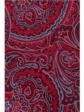  Red Paisley Jacquard Tie