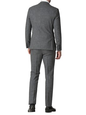 Stvdio Grey Boucle Slim Fit Ivy League Suit Jacket