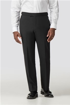  Black Regular Fit Tuxedo Trouser