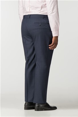  Big and Tall Navy Check Trouser